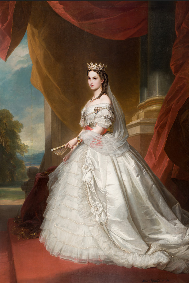 Portrait of Empress Charlotte by Albert Graefle (1865)
